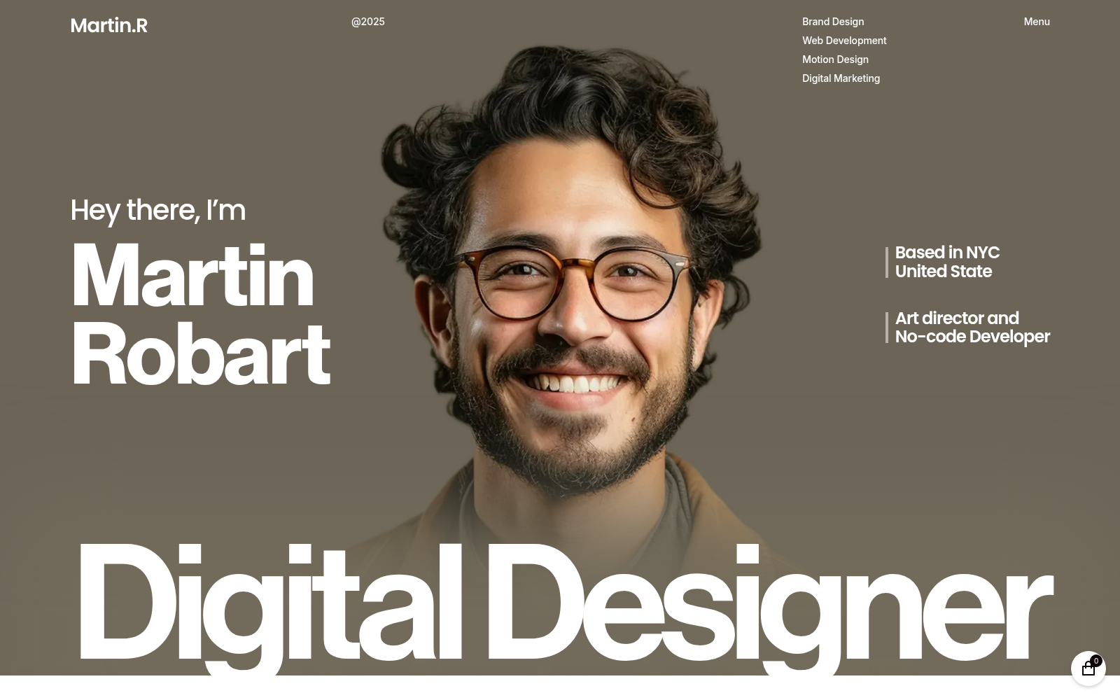 Martin.R template — homepage preview
