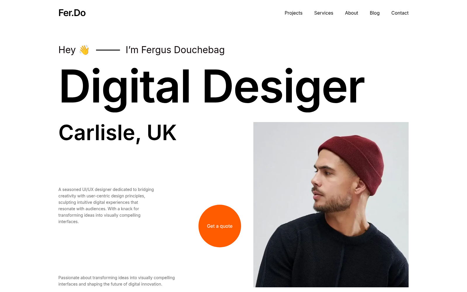 Fer.Do template — homepage preview