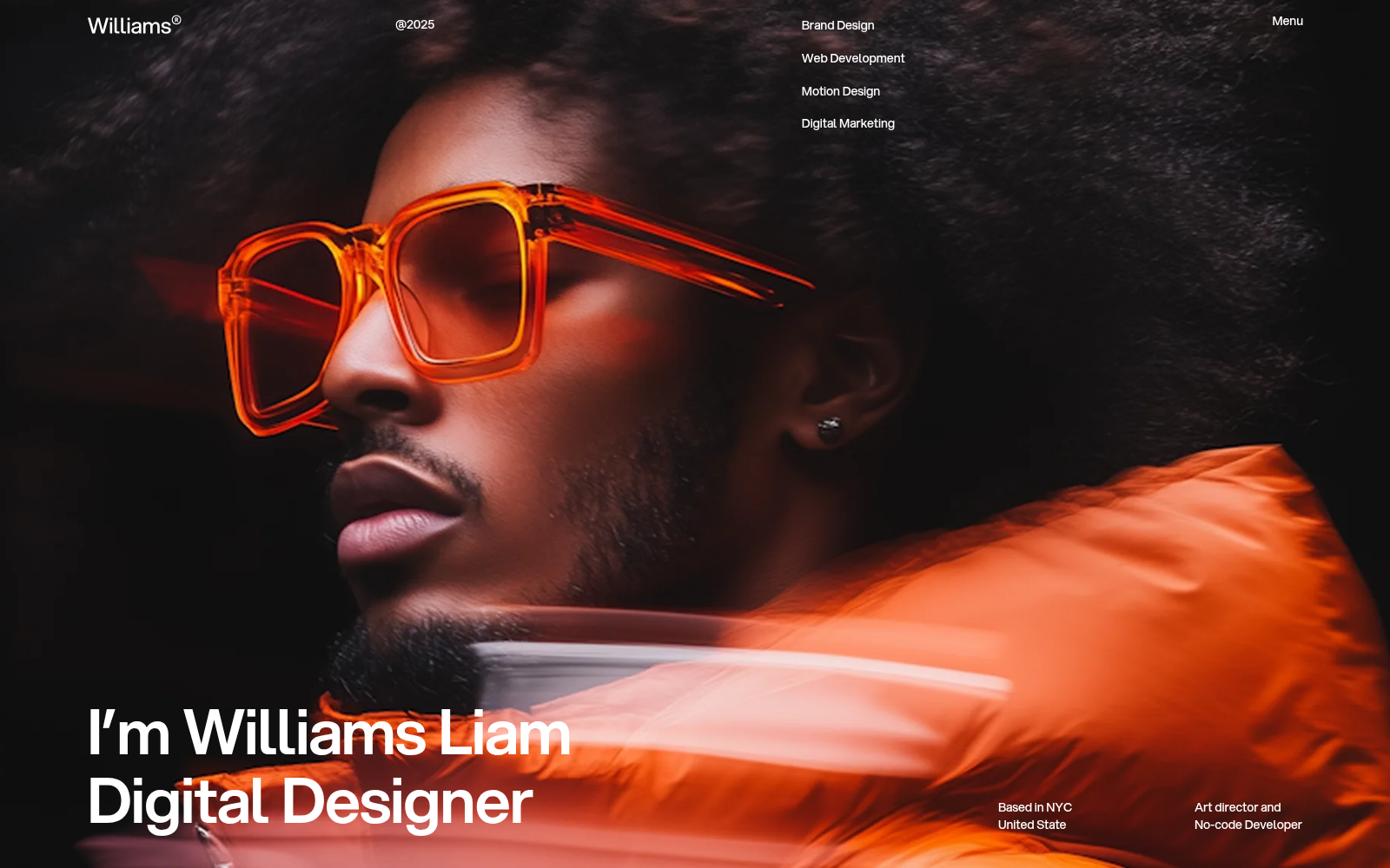 Williamss template — homepage preview